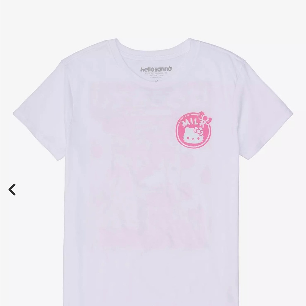 Hello Kitty Strawberry milk T-Shirt retro 90’s Y2K kawaii - Picture 2 of 15